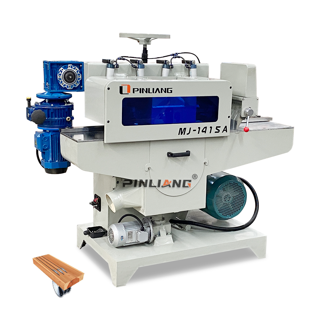 PINLIANG MJ1415A automatic multi blade rip saw multi-blade sawing machine square wood multi blade rip saw machine