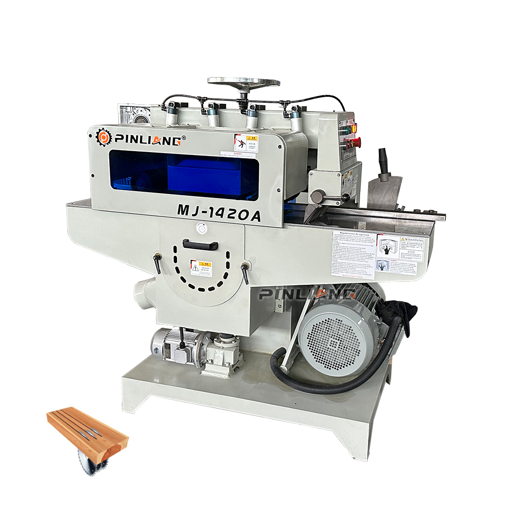 PINLIANG MJ1420 Multiple Blades Rip Saw Heavy Duty Timber Multi Rip Saw Machine for Solid Wood
