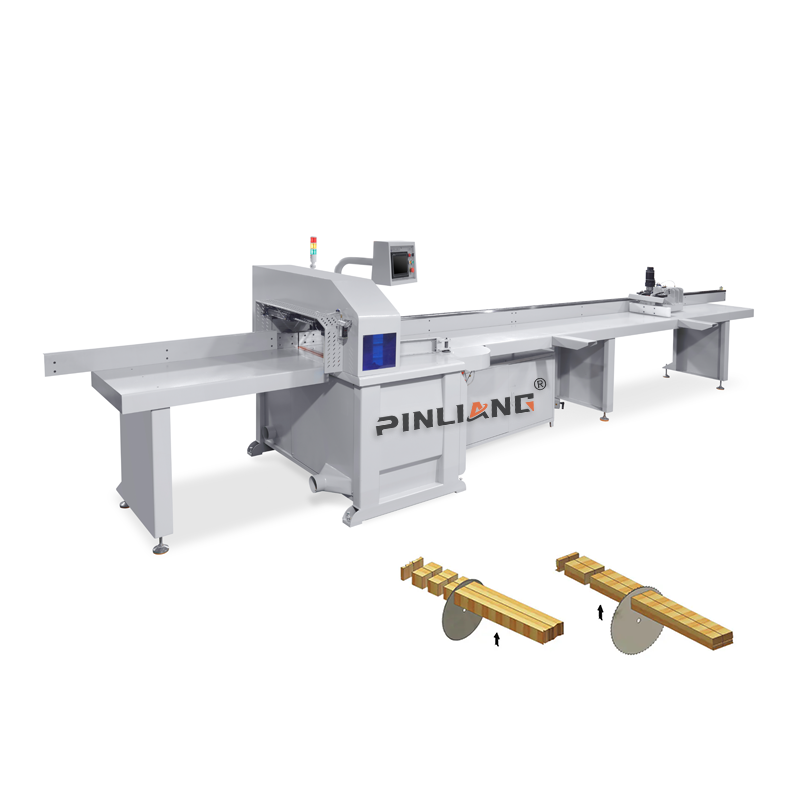 PINLIANG CE Automatic High Speed Pneumatic wood cross cut off saw Woodworking cnc wood pallet cut off saw machine