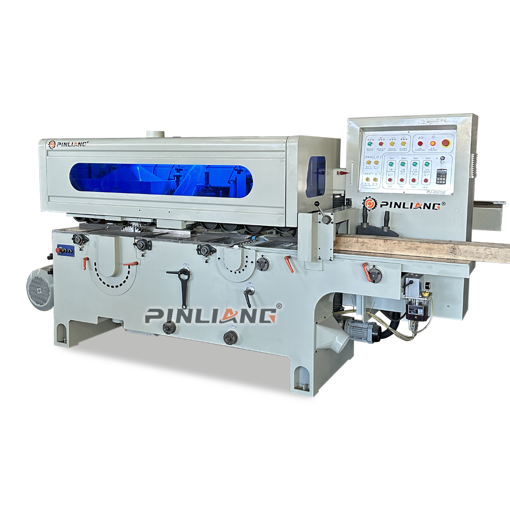 PINLIANG PJ9525B Automatic double sided planer with multi rip saw for 150mm height solid wood