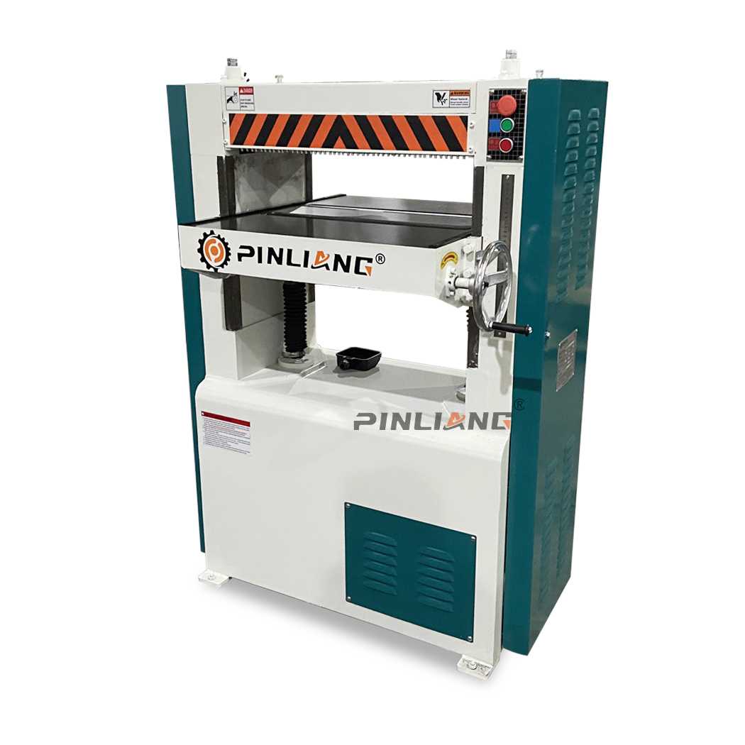 PINLIANG 600mm width Heavy Duty Wood Planer single Sided surface Thickness Planer machine with Spiral cutter